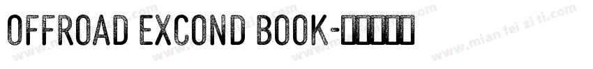 Offroad excond book字体转换